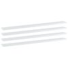 vidaXL plauktu dēļi, 4 gab., balti, 100x10x1,5 cm, inženierijas koks