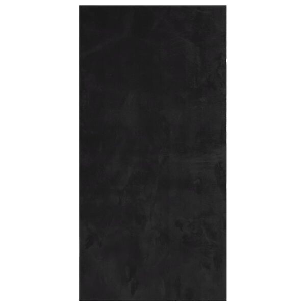 vidaXL paklājs HUARTE, īsa spalva, mīksts, mazgājams, melns, 100x200cm