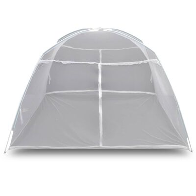 vidaXL telts, 200x150x145 cm, stiklšķiedra, balta