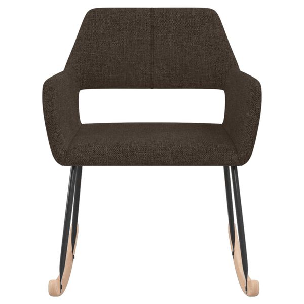 vidaXL &scaron;ūpuļkrēsls, tum&scaron;i brūns audums