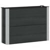 vidaXL Augstā puķu kaste Melns 100 x 30 x 72 cm alu.