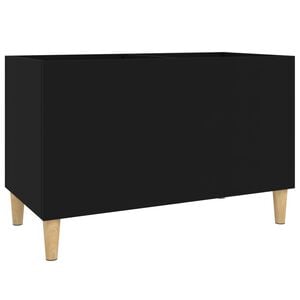 vidaXL skapītis, 74,5x38x48 cm, inženierijas koks, melns