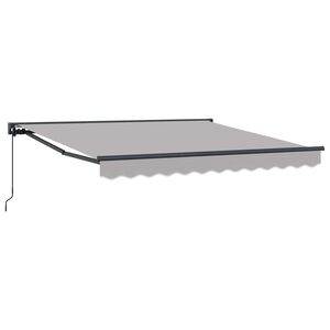 vidaXL Pārklājuma struktūra Gai&scaron;i pelēka 300 x 250 cm