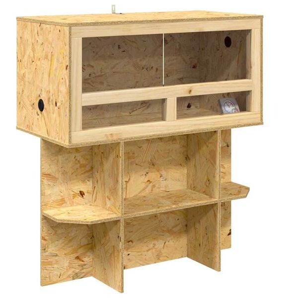 vidaXL Terārijs Brūna 80 x 40 x 90 cm OSB