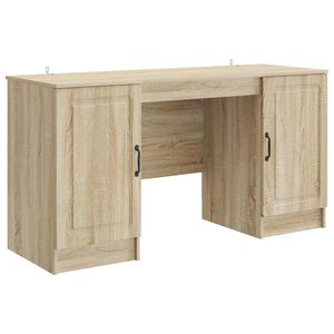 vidaXL Galds Sonomas ozols 142,5 x 50 x 75 cm Inženierijas koks