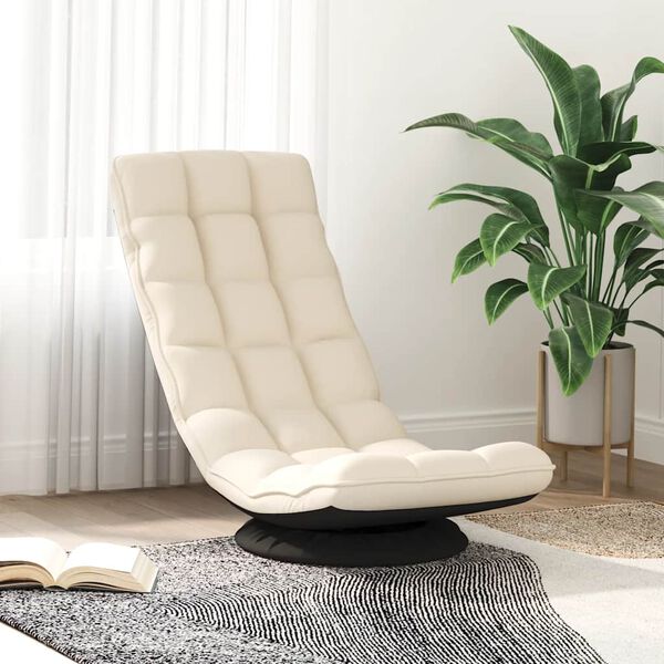 vidaXL grozāms grīdas krēsls, lina, 70x51x79 cm