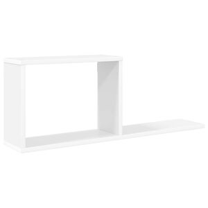 vidaXL Peldo&scaron;ie plaukti Balts 80 x 15 x 30 cm Inženierijas koks