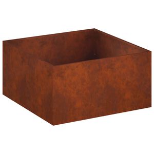 vidaXL Dārza stādītājs Rūsa 60 x 60 x 40 cm Novecināts tērauds