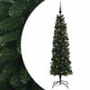 vidaXL Mākslīgā slaida Ziemassvētku egle ar bumbiņām 120 cm 150 LED