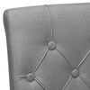 vidaXL virtuves krēsli, 6 gab., gai&scaron;i pelēks audums