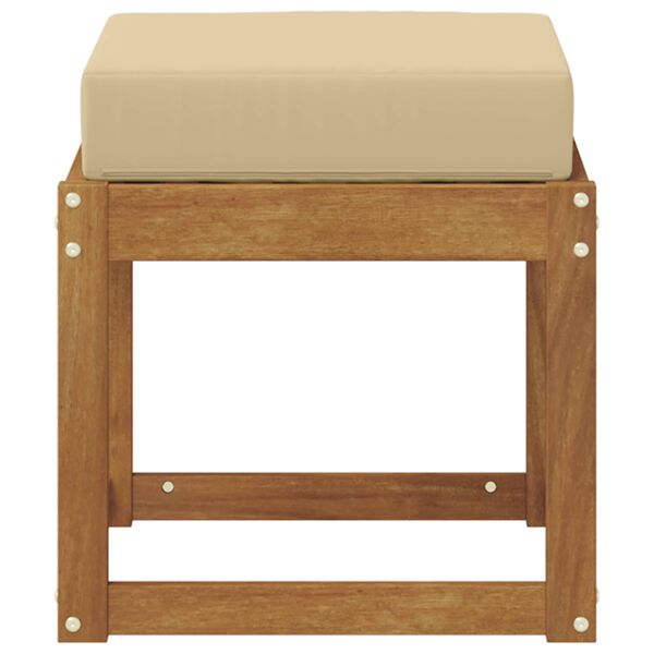 vidaXL Āra krēsla sols Cietā akācijas koks Dabiska