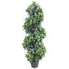 vidaXL mākslīgais augs, lauru koks ar podiņu, zaļ&scaron;, 150 cm