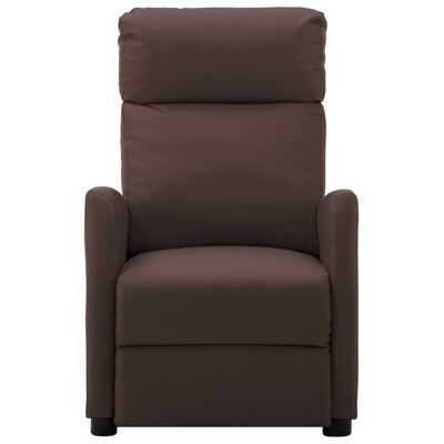 vidaXL elektrisks masāžas krēsls, brūna mākslīgā āda