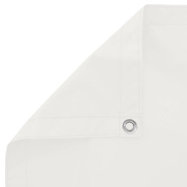 vidaXL Balkona ekrāns Balts 110 x 200 cm Oksforda audums