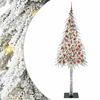 vidaXL Ziemassvētku eglīte su 300 LED Balts 210 cm PE un tērauds