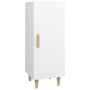 vidaXL kumode, balta, 34,5x34x90 cm, inženierijas koks