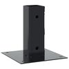 vidaXL Statu pamatnes Kvadrātveida 12 gab Antracīts 46x46 mm