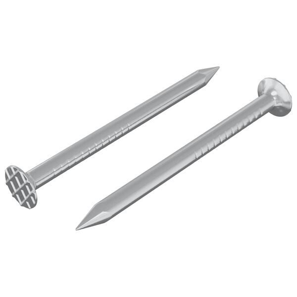 vidaXL Naglas kokam 2 pcs Sudraba &Oslash; 3 x 15 mm Metāls