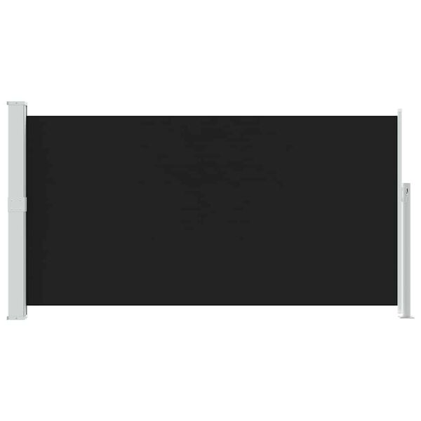 vidaXL izvelkama terases sānu markīze, 160x300 cm, melna