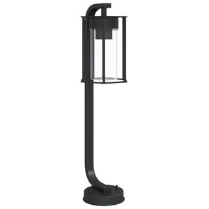 vidaXL āra zemes lampa, melnas, 60 cm, nerūsējošs tērauds