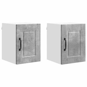 vidaXL Sienas skapis PORTO 2 pcs Betona pelēks 30 x 31 x 40 cm