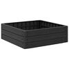 vidaXL Paaugstināta gulta Melns 75,5 x 75,5 x 25 cm PP