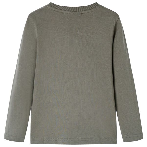 Bērnu krekls ar garām piedurknēm, haki, 140