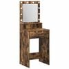 vidaXL Dressing galds Dūmaka ozols 50 x 41 x 135 cm Inženierijas koks