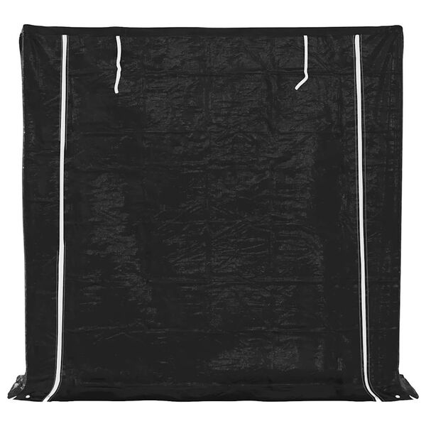 vidaxL malkas plaukts ar lietus pārsegu, 200x40x200cm, cinkots tērauds