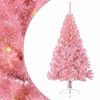 vidaXL Mākslīgais LED Ziemassvētku eglīte su 150 LED Rozā 150 cm PVC