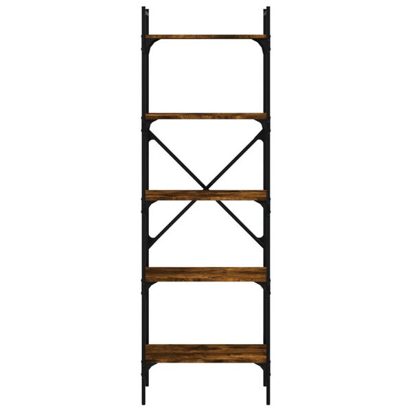 vidaXL grāmatu plaukts, 5 līmeņi, ozola krāsa, 56x31,5x174 cm, koks