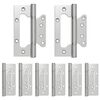 vidaXL Eņģe 8 gab. 125 x 78 x 13 mm Sudraba Tērauds