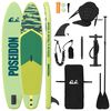 vidaXL SUP Dēlis ar sēdekli 2-in-1 POSEIDON 305 x 76 x 15 cm Zaļa