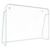 vidaXL futbola vārti, tīkls, balti, 214x75x152 cm, tērauds, poliesters
