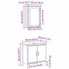 vidaXL Vannas istabas mēbeļu komplekts 2 pcs Brūna 60 x 30 x 60 cm
