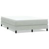 vidaXL Box Spring Gulta bez matrača Gai&scaron;i pelēka 140x220 cm samts