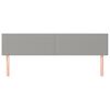 vidaXL gultas galvgaļi, 2 gab., 90x5x78/88 cm, gai&scaron;i pelēks audums