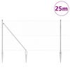 vidaXL Žoga āķis Sudraba 25 x 1,4 m (50 mm tīkls) Tērauds
