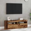 vidaXL 2-daļīgs televizora skapja komplekts ar LED gaismām Old Wood