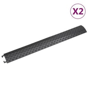 vidaXL vadu aizsargi, 2 gab., 98,5 cm, melni