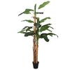 vidaXL mākslīgais banānkoks, 19 lapas, 180 cm, zaļ&scaron;