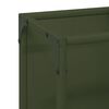 vidaXL Malkas plaukts Olive Green 25x25x80 cm Auksti velmēts tērauds
