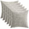 vidaXL Spilvenu pārvalks 6 pcs HEERLEN Gai&scaron;i pelēka 30 x 30 cm