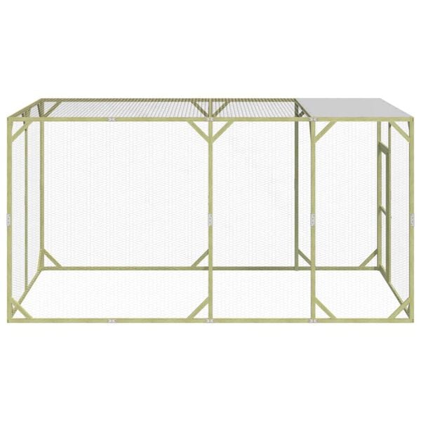 vidaXL vistu būris, 200x400x200 cm, impregnēts priedes masīvkoks