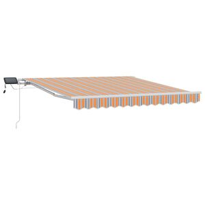 vidaXL Nolokāms markīze Daudzkrāsains 300 x 250 cm Audums un alumīnijs