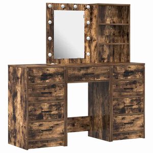 vidaXL Dressing galds 3 gab. Brūna 40 x 41 x 135 cm Inženierijas koks