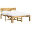 vidaXL Divguļu gultas rāmis ar galvgalvi ROSTOCK Balts 140 x 190 cm
