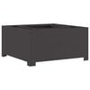 vidaXL Uguns bļoda Melna 80 x 80 x 40 cm Novecināts tērauds