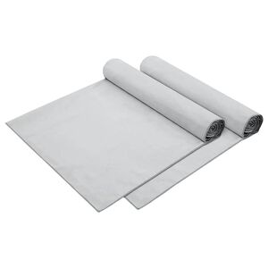 vidaXL Sauļošanās dvieli 2 pcs Pelēka 210 x 75 cm
