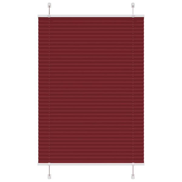 vidaXL kroku žalūzija Bordo sarkana 95x150 cm auduma platums 94,4 cm